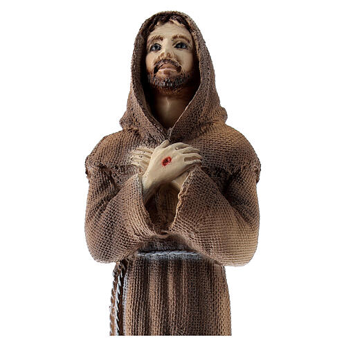 Figura Święty Franciszek proszek marmurowy 25 cm 2