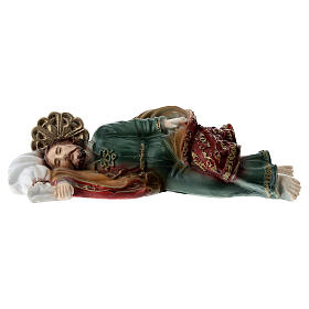 Statue Saint Joseph endormi poudre marbre 20 cm