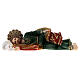 Schlafender Sankt Joseph aus Marmorpulver, 12 cm s1
