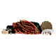 Schlafender Sankt Joseph aus Marmorpulver, 12 cm s5
