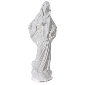 Virgen Medjugorje polvo mármol blanco 150 cm EXTERIOR