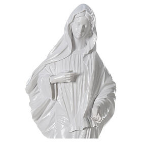 Madonna Medjugorje polvere marmo bianco 150 cm ESTERNO