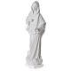 Our Lady of Medjugorje in white marble dust 150 cm OUTDOORS s3