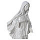 Our Lady of Medjugorje in white marble dust 150 cm OUTDOORS s4