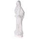 Nossa Senhora de Medjugorje com igreja imagem pó de mármore branco 90 cm PARA EXTERIOR s3