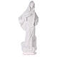 Our Lady of Medjugorje statue reconstituted marble with church 90 cm OUTDOOR s1