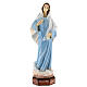 Madonna Medjugorje veste blu polvere marmo 30 cm ESTERNO s1