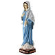 Virgen de Medjugorje polvo de mármol vestido azul 20 cm s3
