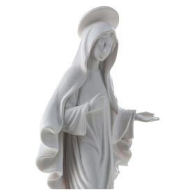 Virgen de Medjugorje polvo de mármol blanco 15 cm