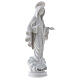 Our Lady of Medjugorje in white marble dust 15 cm s4