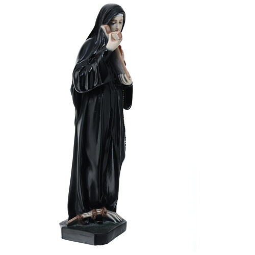 Saint Rita outdoor statue of 40 cm in marble dust 5