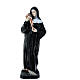 Estatua Santa Rita polvo de mármol 40 cm para exterior s1