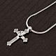 Collana Argento 925 croce e strass s5