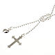 Cross and heart necklace silver 925 s1