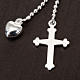 Cross and heart necklace silver 925 s2