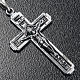 Cross pendant in steel with chain s2