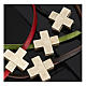 Religious necklace in leather with cross s2