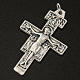 Saint Damien cross pendant, silver metal 4.2cm s2
