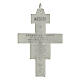 Saint Damien cross pendant, silver metal 5.8cm s2