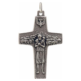 Anhänger, Kreuz von Papst Franziskus, aus Metall, 4x2,5 cm