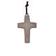 Collana Croce Papa Francesco metallo 4x2,6 cm con corda s2
