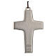 Collier croix Pape François 8x5 cm s2