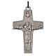 Wisiorek krzyż Papież Franciszek metal 8 x 5 s1
