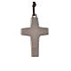 Collier croix Pape François 5x3,4cm corde s2