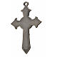 Croix avec pointes Saint Esprit 7x4,5 zamac émail blanc s2