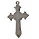Kreuz heiligen Geist Zama Metall schwarzen Emaillack 7x4,5cm s2