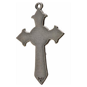 Croix avec pointes Saint Esprit 7x4,5 zamac émail noir