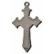 Holy Spirit pointed cross 4.5x2.8cm in zamak, black enamel s2