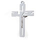 Pendant stylised crucifix in white zamak s2