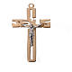Pendant stylised crucifix in golden zamak s1