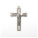 Pendentif Crucifix stylisé zamac argenté s1