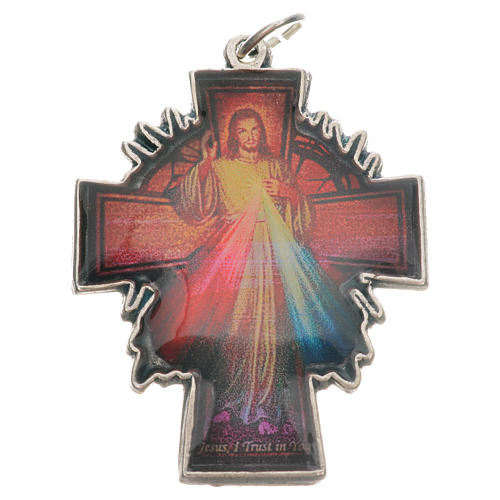 Pendant cross Divine Mercy of Jesus 1