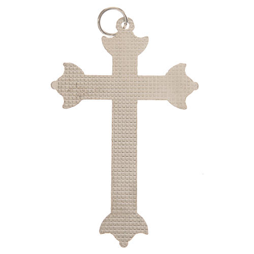 Krzyż z metalu i kryształków 7cm 3