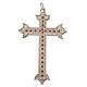 Krzyż z metalu i kryształków 7cm s1