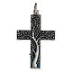 Pendentif en forme de croix avec arbre de la vie bleu 5 cm zamak s1