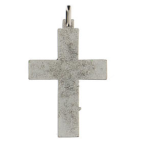 Croix avec arbre de la vie vert 5 cm zamak