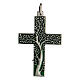 Cross with green tree of life 5 cm zamak s1