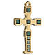Gold cross-shaped pendant 7 cm zamak s2