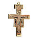 Croix pendentif St Damien émail coloré s2