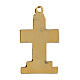 Pingente cruz dourada zamak com decorações s3