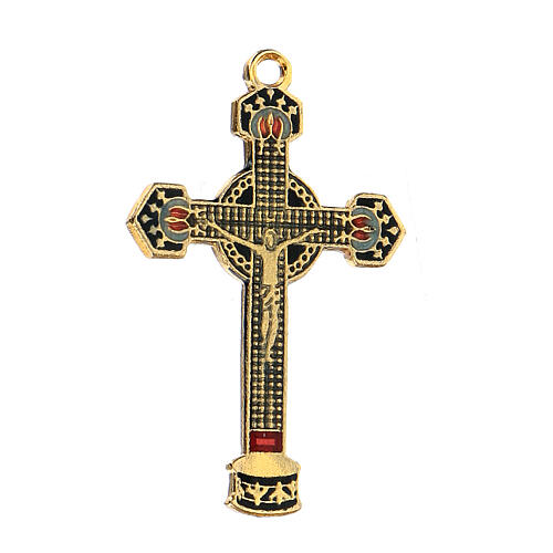 Enamelled crucifix pendant 2