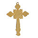 Two-tone enamelled crucifix pendant with rhinestones s2