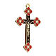 Crucifix pendentif décorations corail s2