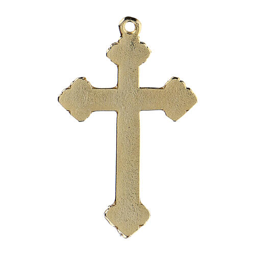 Crucifix pendant with coral decorations 3