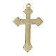 Crucifix émail vert pendentif s3