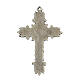 Colgante cruz plata envejecida y esmalte turquesa s3